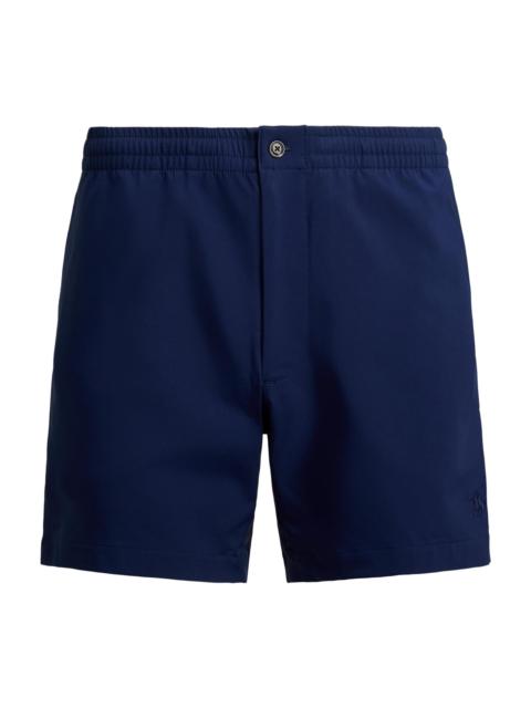 Polo Ralph Lauren Men's Elasticized Waistband Mid-Rise Trunks - Polo Black Tonal