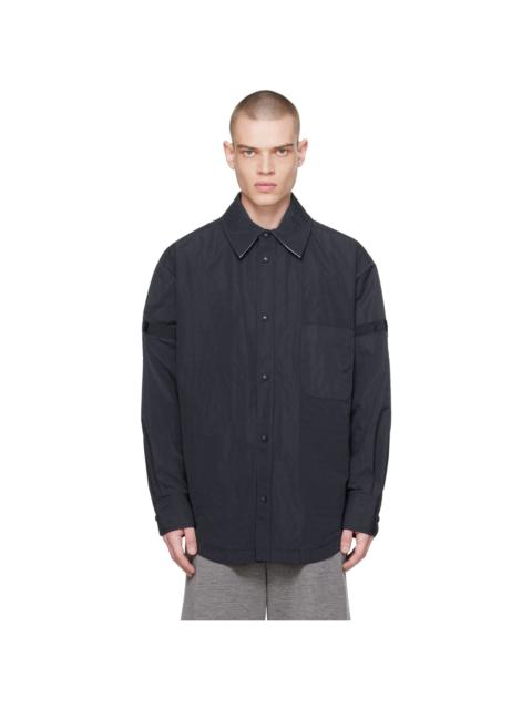 Thom Browne Thom Browne Oversized Tonal Shirt Jacket