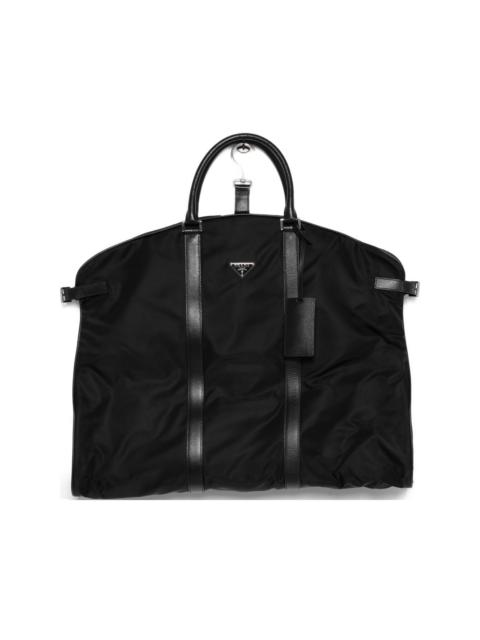 Prada triangle-logo travel bag