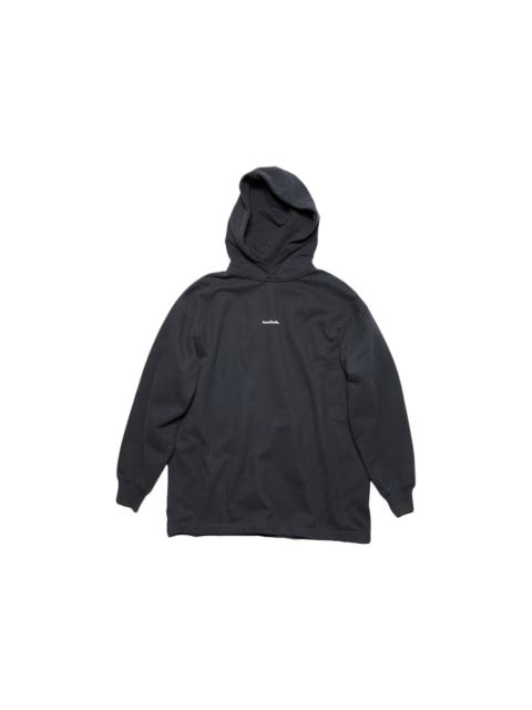 Acne Studios Acne Studios Stamped Logo Hoodied Sweatshirt Black