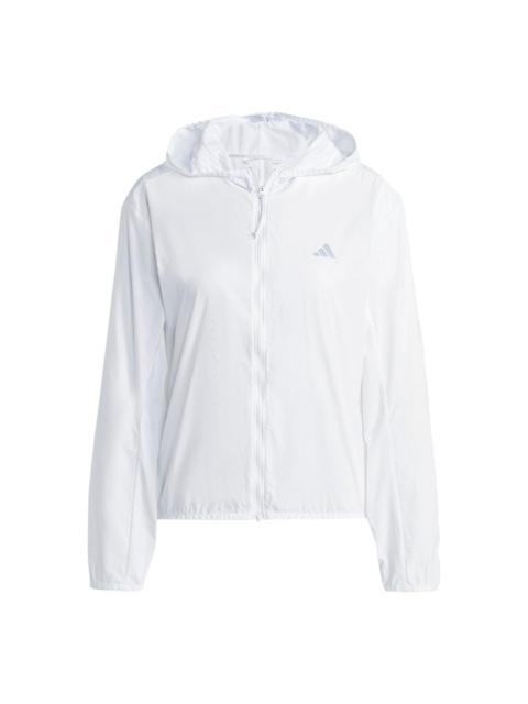 (WMNS) adidas Run It Windbreaker Jackets 'White' HR9912