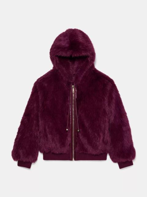 kate spade Faux Fur Hooded Blouson Jacket