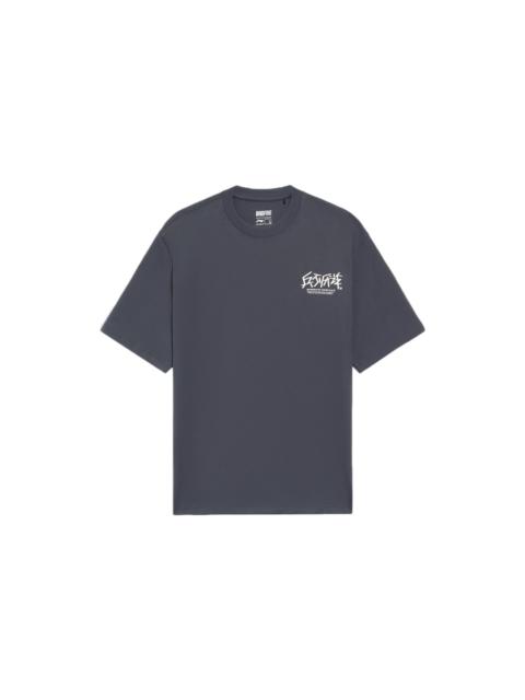 Li-Ning BadFive Graphic Loose Fit T-shirt 'Grey' AHSS387-2