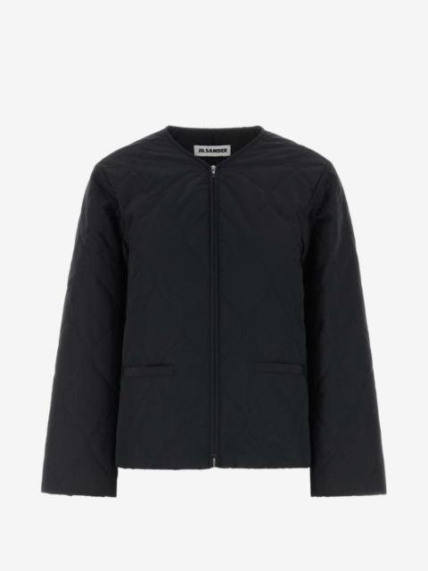Jil Sander quilted zip-up jacket