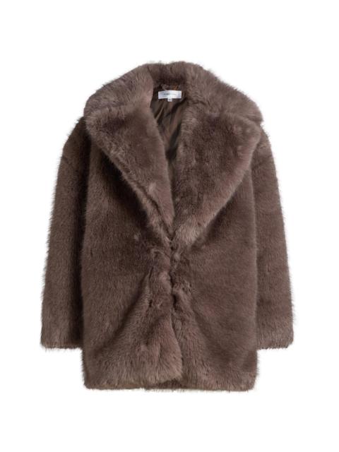 RONNY KOBO Women's Fonzee Faux-Fur Coat - Grey Brown