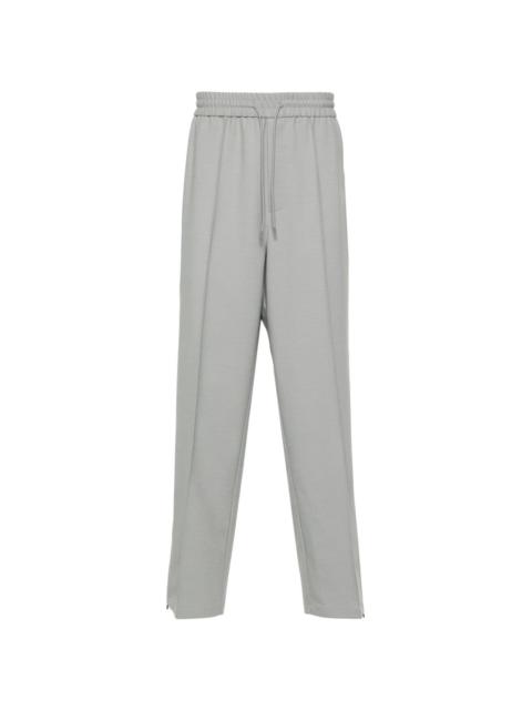 raised-seam straight trousers