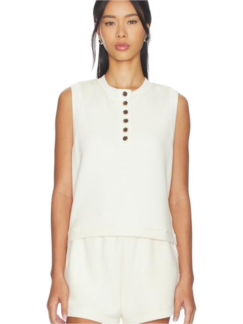 VARLEY Marla Button Placket Tank Top