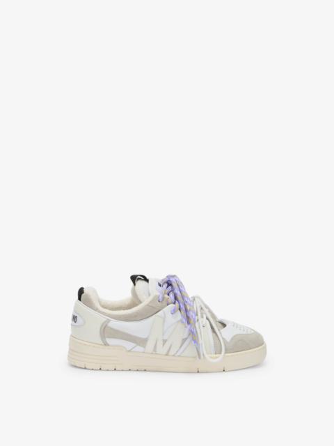 Moschino SNEAKERS MADE OF CALFSKIN AND SUEDE