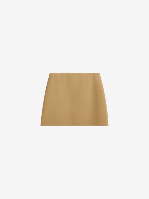 The Frankie Shop Hera Cotton Mini Skirt - Camel