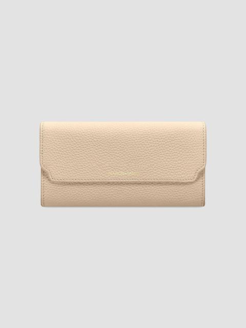 MAISON de SABRÉ Women's Long Leather Flap Wallet - Saharan Fuchsia