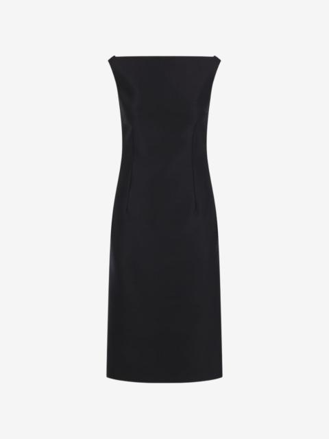 BALENCIAGA off-shoulder midi dress