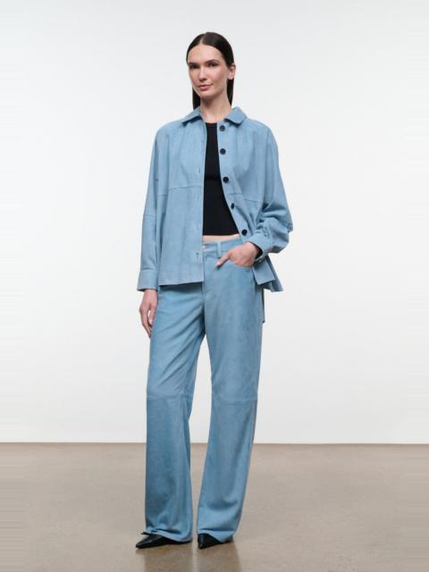 STAUD STAUD JOSETTE SUEDE SHIRT SKY