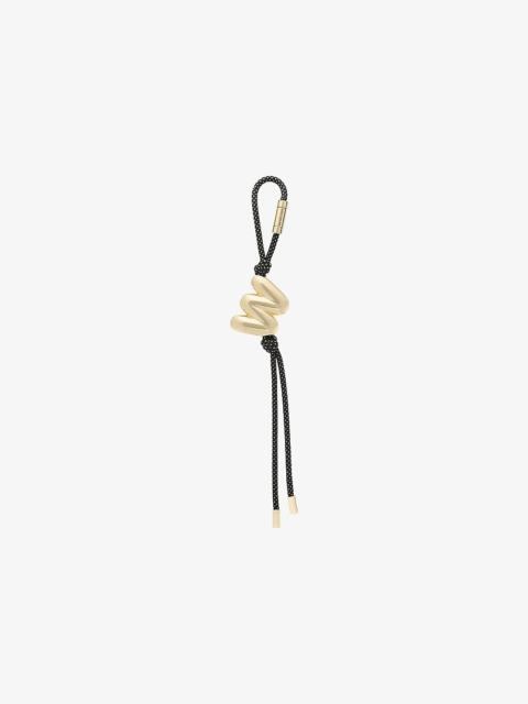 MICHAEL KORS Initial Gold-Tone and Speckled Cord Bag Charm