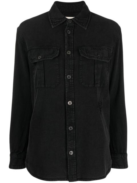 Zadig & Voltaire Teros logo-embroidered shirt