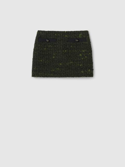 GUCCI Wool bouclé skirt