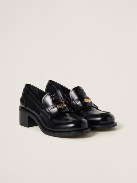 Miu Miu Brushed leather loafers