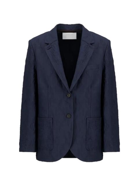 Harris Wharf London Travel single-breasted textured cotton blazer