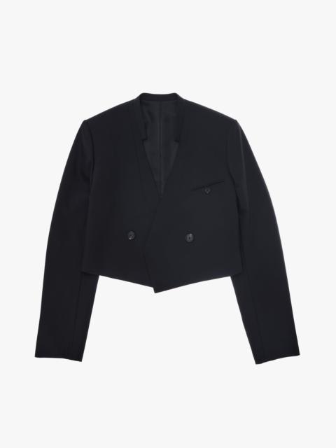 Helmut Lang CROPPED DOUBLE-BREASTED BLAZER