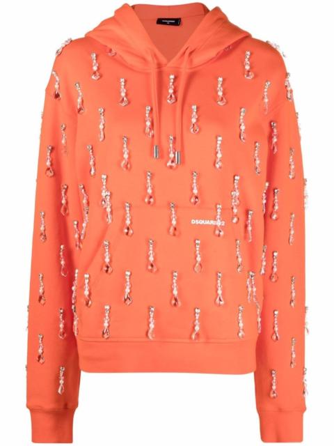 DSQUARED2 bead-embellished hoodie