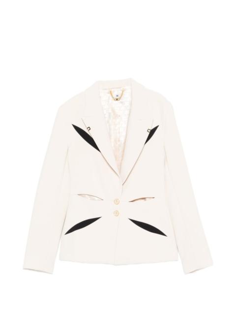 ELISABETTA FRANCHI cut-out button blazer