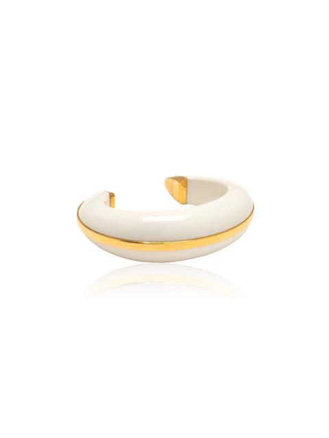 LIZZIE FORTUNATO Halo Cuff In Alabaster white