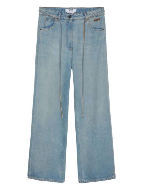 MSGM cotton straight jeans
