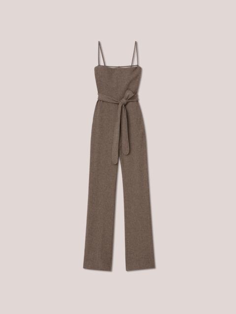 Nanushka CADO - Crepe melange tie-waist jumpsuit - Brown