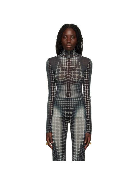 Jean Paul Gaultier SSENSE Exclusive Gray Dots Turtleneck