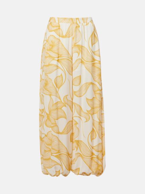 ADRIANA DEGREAS Printed balloon pants