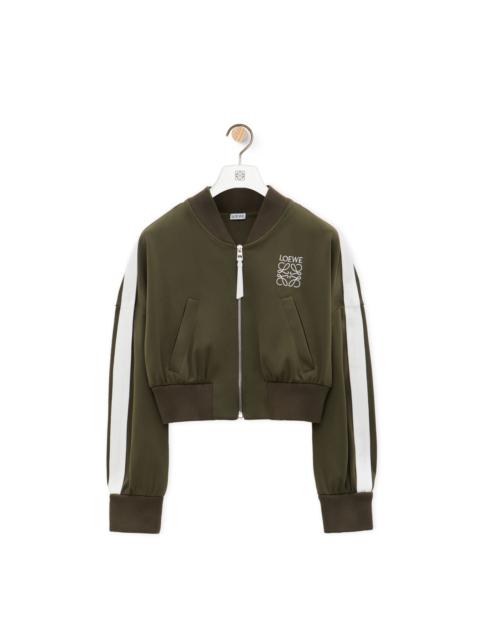 Bomber jacket in technical jersey