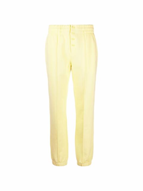 Helmut Lang logo-embroidered buttoned track pants