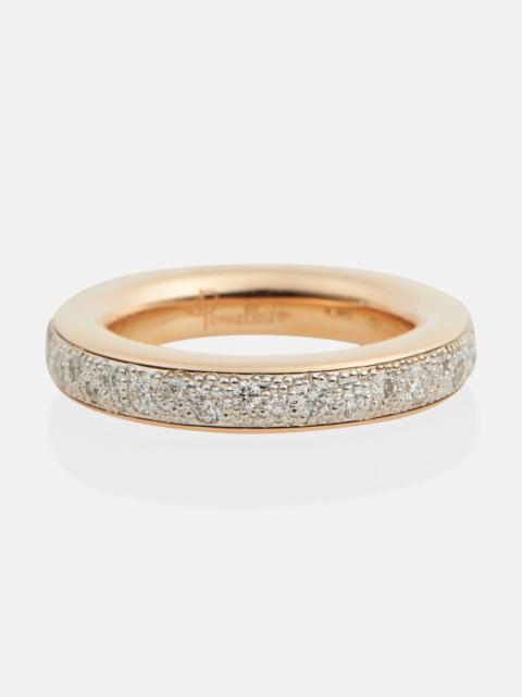 Pomellato Iconica 18kt gold ring with diamonds