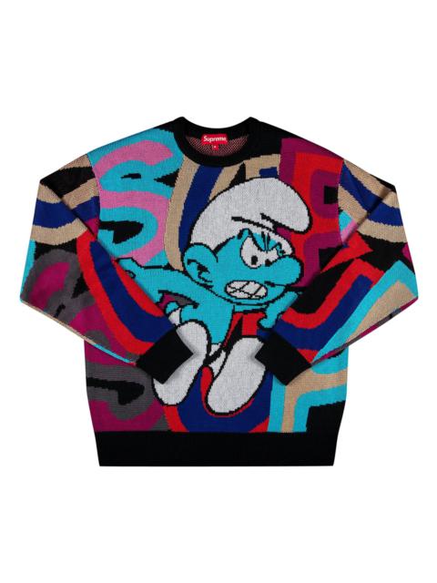 Supreme Supreme x Smurfs Sweater 'Black' | REVERSIBLE