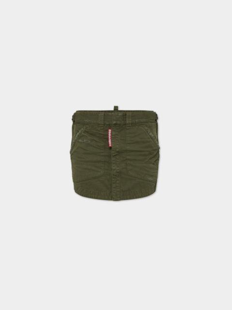 DSQUARED2 MILITARY MINI SKIRT