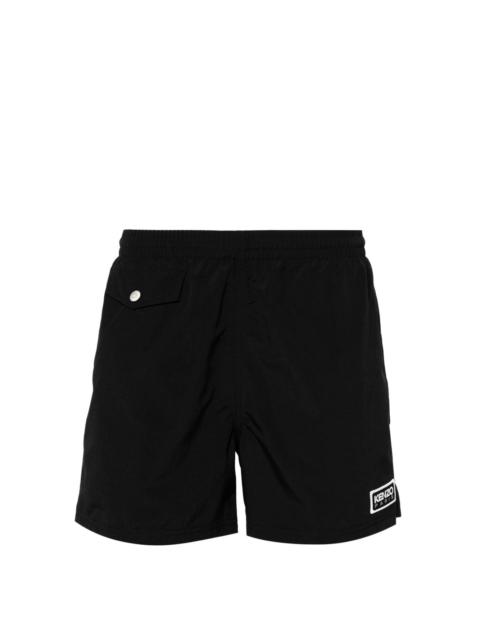 KENZO logo-patch swim shorts