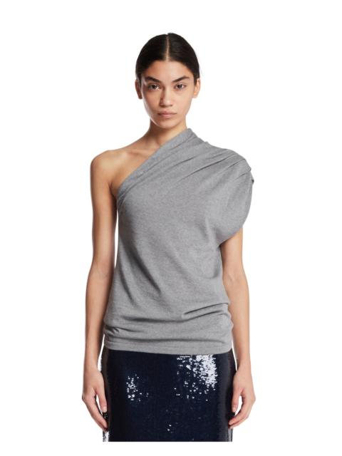 armarium Gray One-Shoulder Top