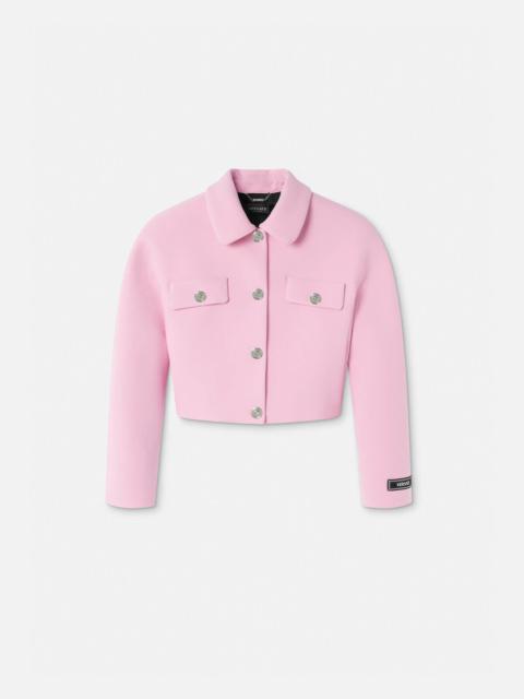 VERSACE Rounded Crop Blouson Jacket