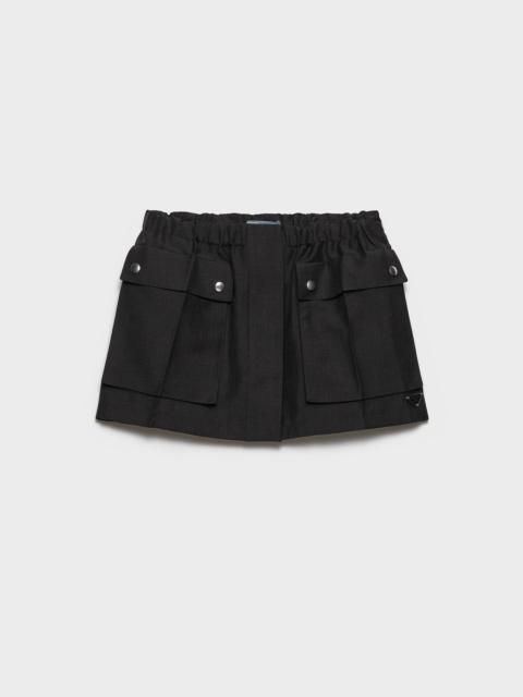 Prada Kid mohair miniskirt