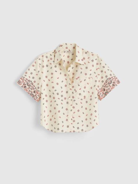 Madewell Patch-Pocket Boxy Shirt in Poplin