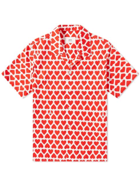 AMI Paris AMI Heart Print Vacation Shirt