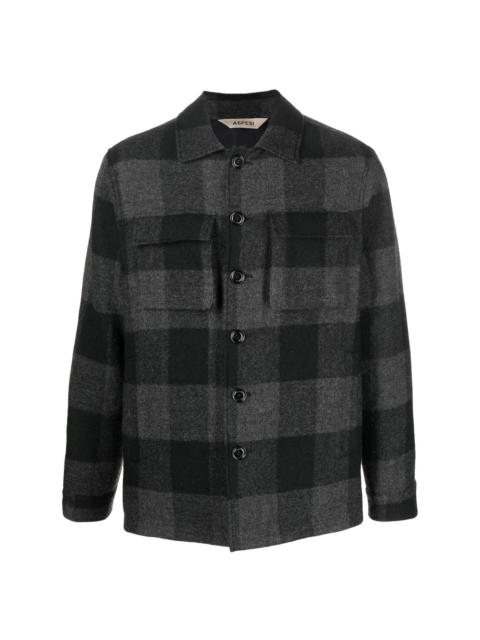 Aspesi check-pattern shirt jacket