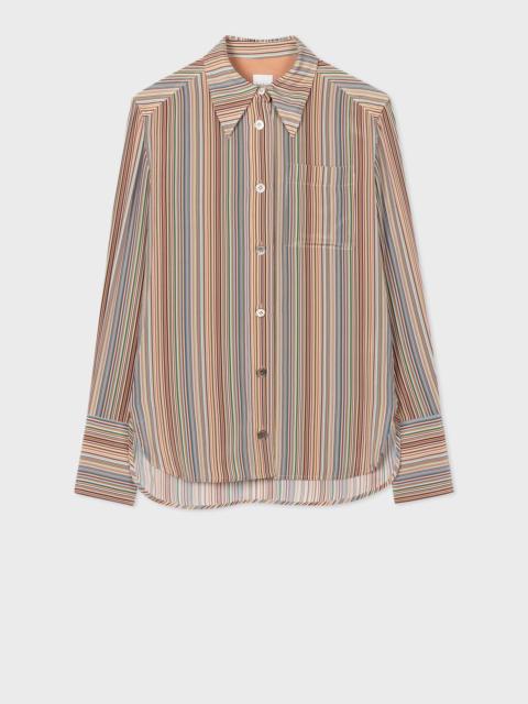 Paul Smith Silk 'Signature Stripe' Shirt