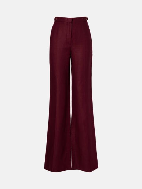 GABRIELA HEARST Vesta linen flared pants