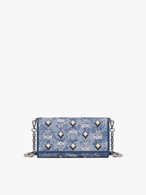 MCM Aren Crossbody Wallet in Vintage Monogram Jacquard