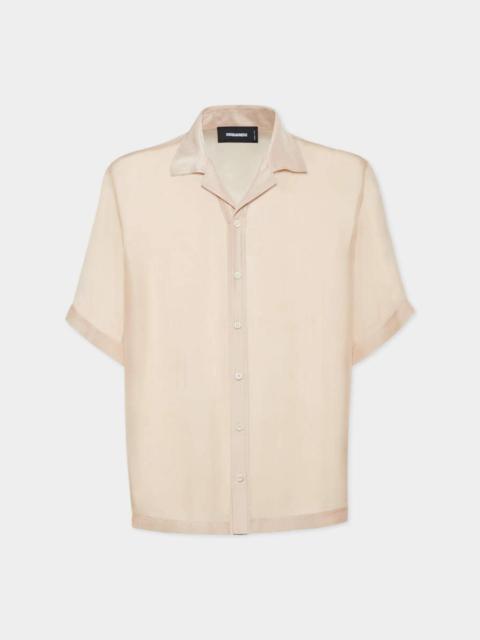 DSQUARED2 CHIFFON SHORT SLEEVE SHIRT