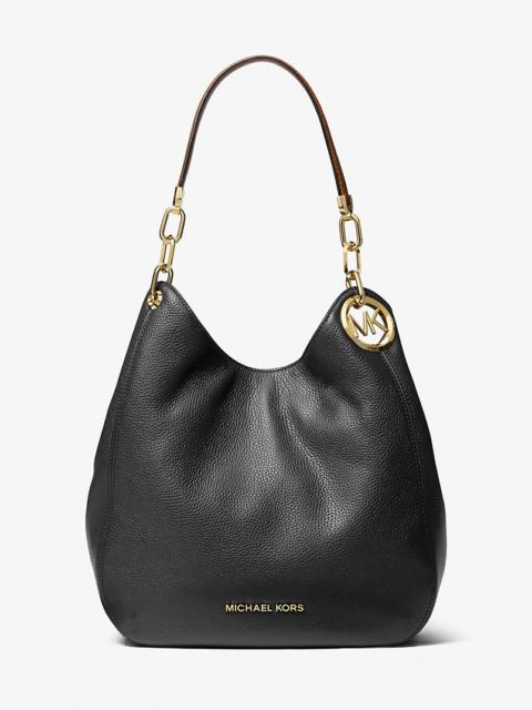 MICHAEL KORS Lillie Large Pebbled Leather Shoulder Bag