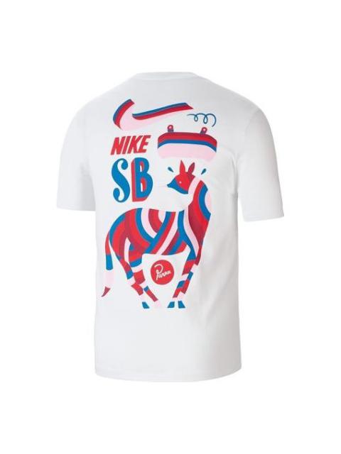 Nike Nike SB x Parra Crossover Short Sleeve Asia Edition White BV7048-100