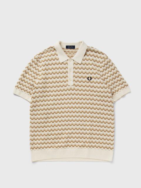 Fred Perry Boucle Jacquard Knitted Shirt