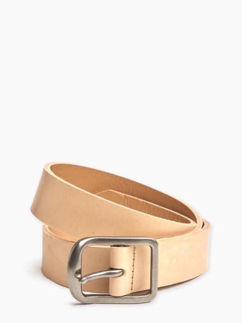Naked & Famous NAKED & FAMOUS DENIM THICK BELT BOVINE LEATHER 7MM NATURAL TAN
