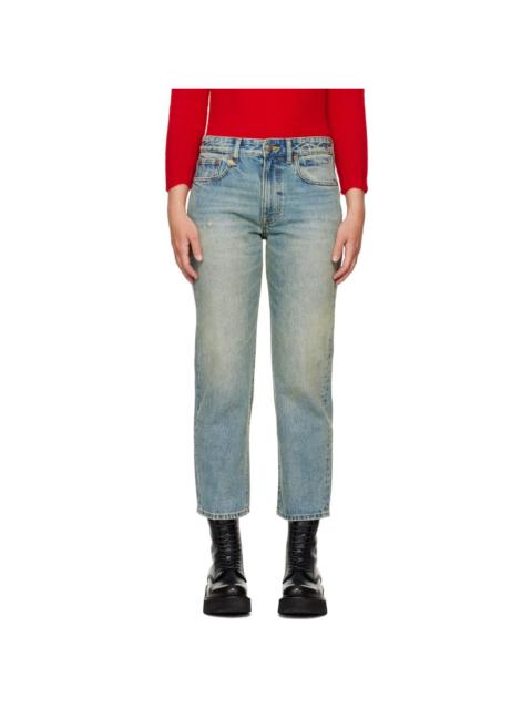 R13 Indigo Romeo Jeans